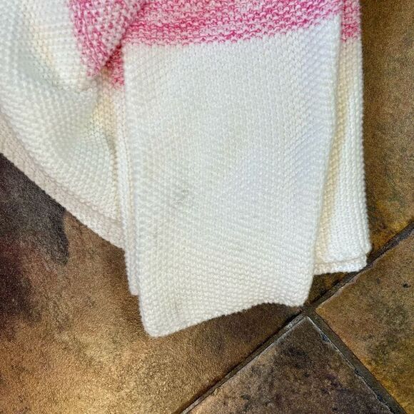 NWT Marble Ombre Color Block V-neck Sweater Small - Picture 11 of 11